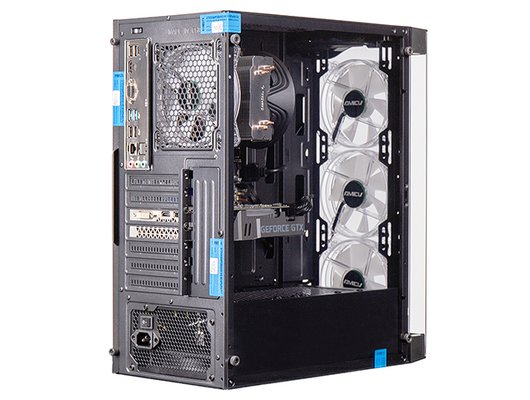 Системный блок AMCV a097N Game AMD Ryzen 5 4500 - 6 x 3.9 GHz/16Gb/512Gb SSD/GTX 1650 4Gb GDDR6 /DOS